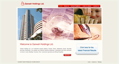 Desktop Screenshot of ganeshholdings.com