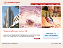 Tablet Screenshot of ganeshholdings.com